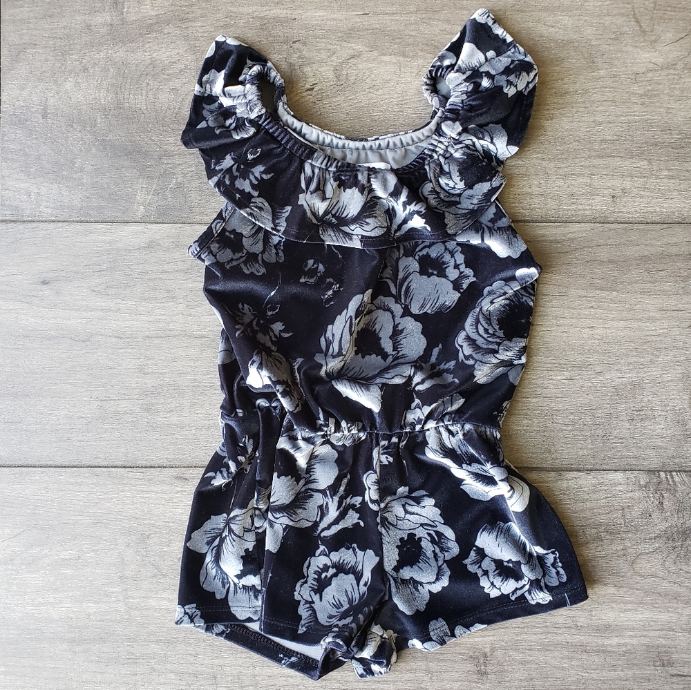 Velvet Romper Children's Place XS size 4 Black